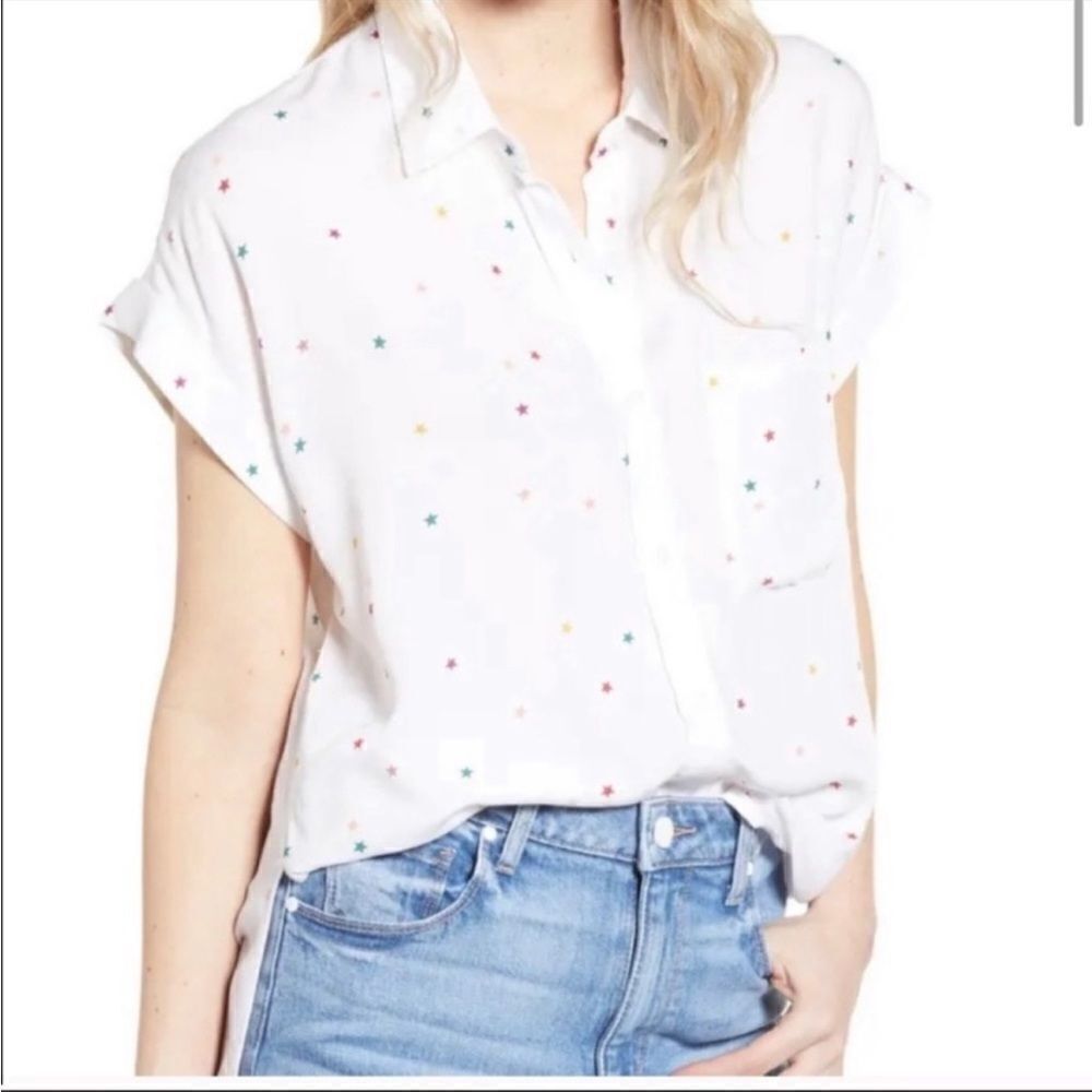 Rails Whitney Rainbow Twinkle Print Shirt - Picture 8 of 9